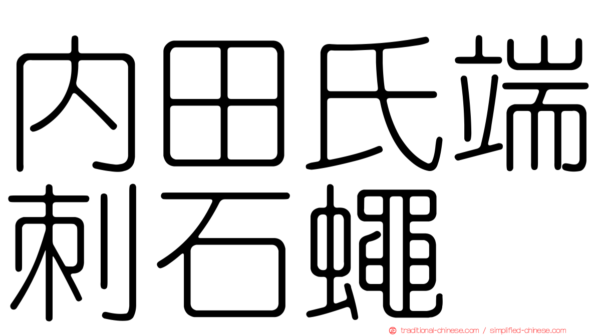 內田氏端刺石蠅