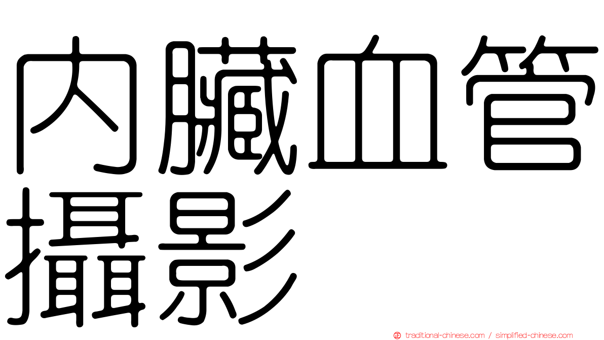 內臟血管攝影