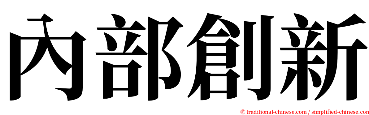 內部創新 serif font