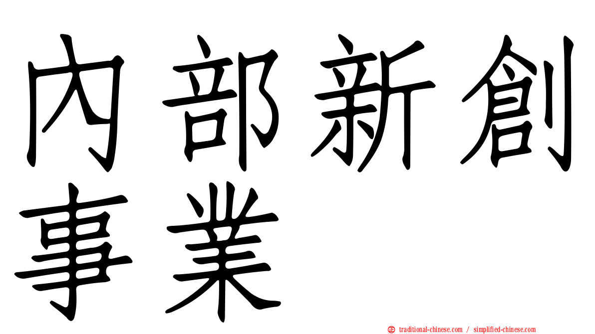 內部新創事業