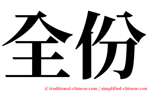 全份 serif font