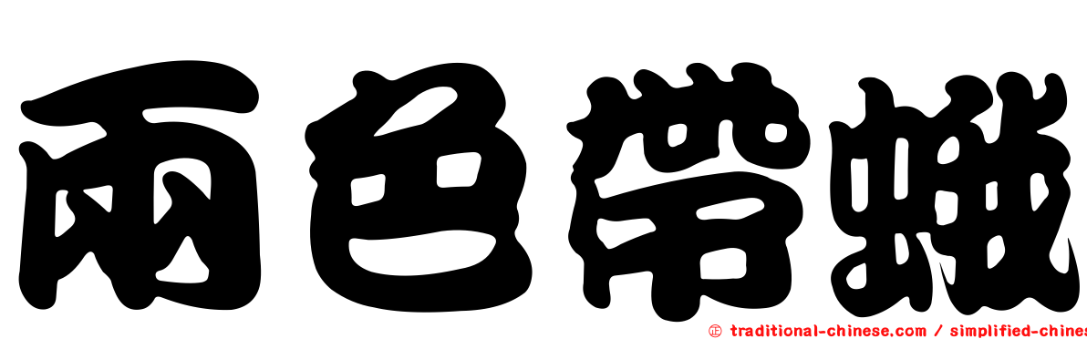 兩色帶蛾