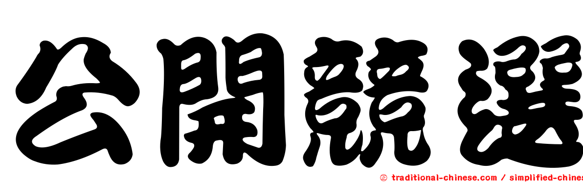 公開競選