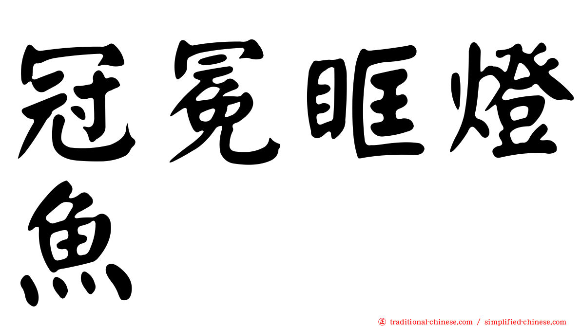 冠冕眶燈魚