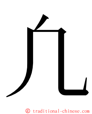 凢 ming font