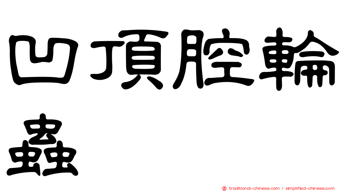 凹頂腔輪蟲