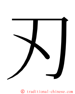 刃 ming font