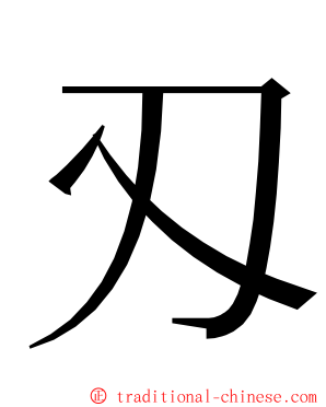 刄 ming font