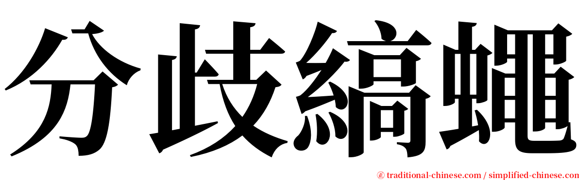 分歧縞蠅 serif font