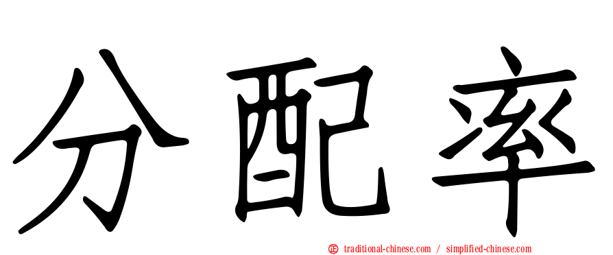 分配率