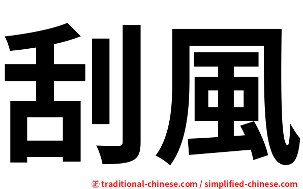 刮風