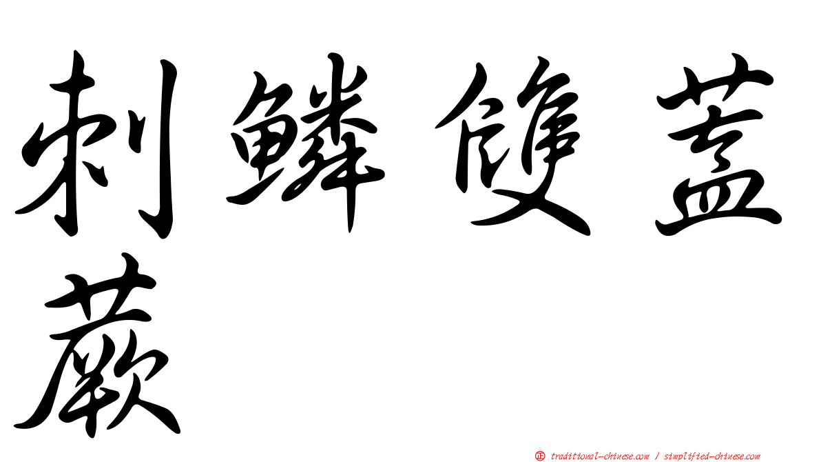 刺鱗雙蓋蕨