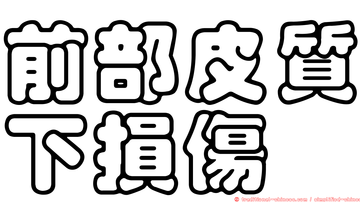 前部皮質下損傷
