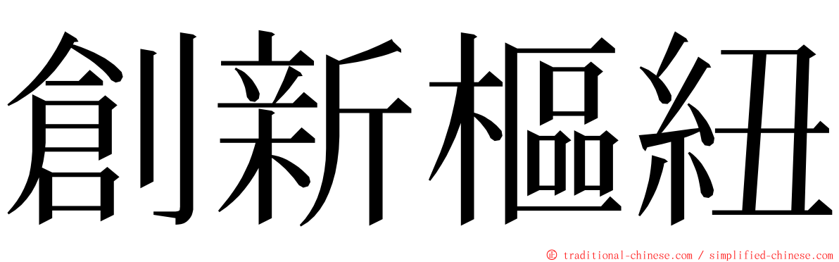 創新樞紐 ming font