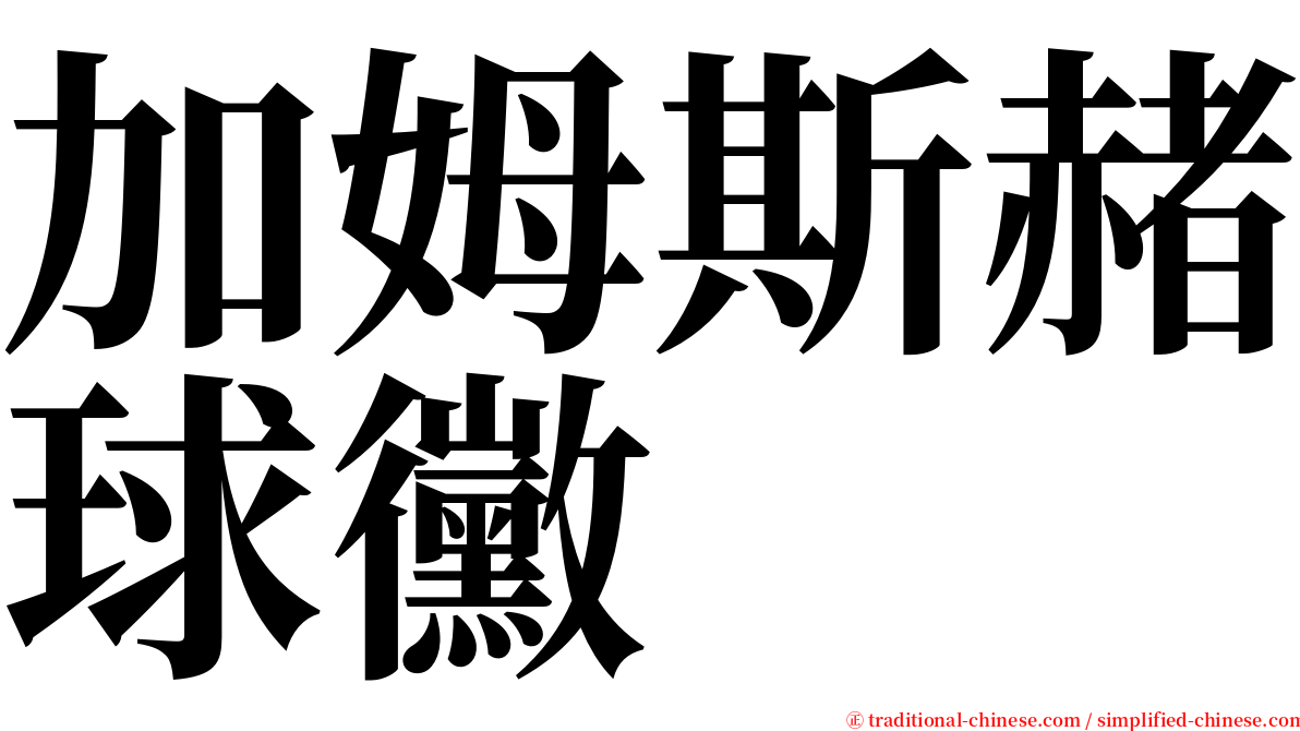 加姆斯赭球黴 serif font