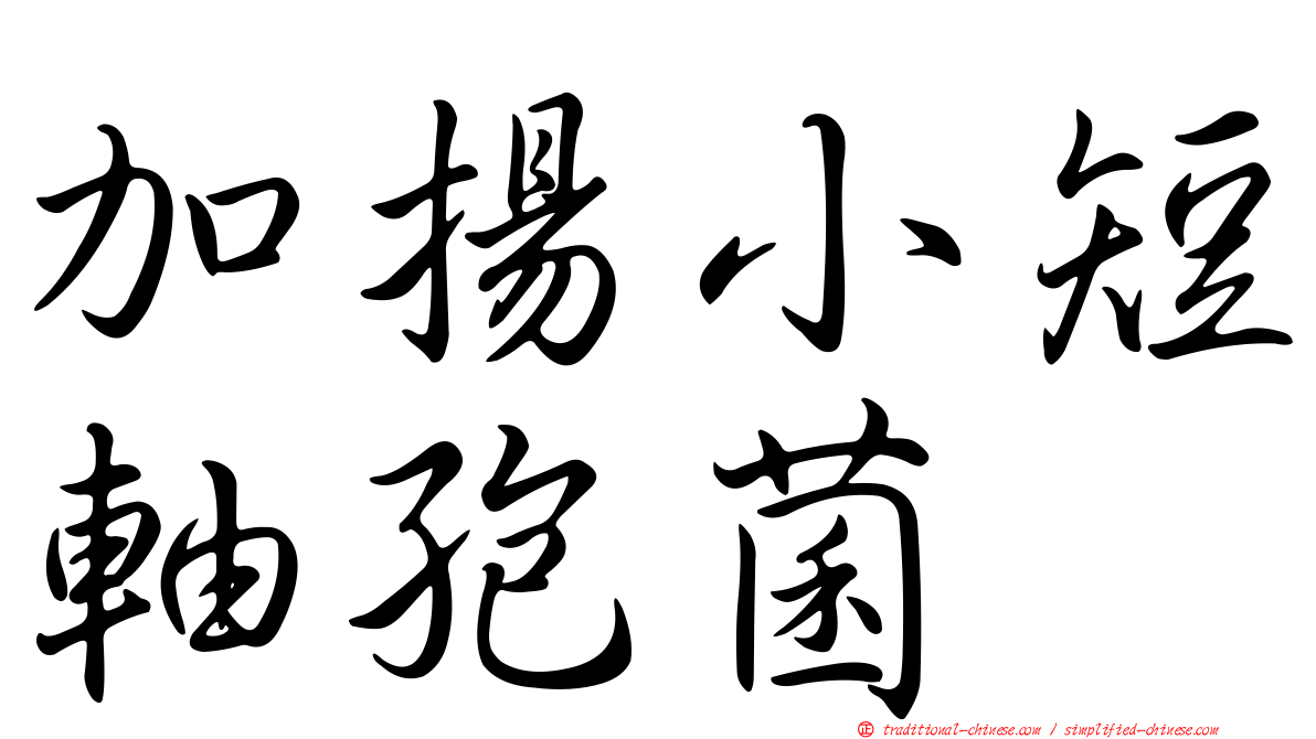 加揚小短軸孢菌