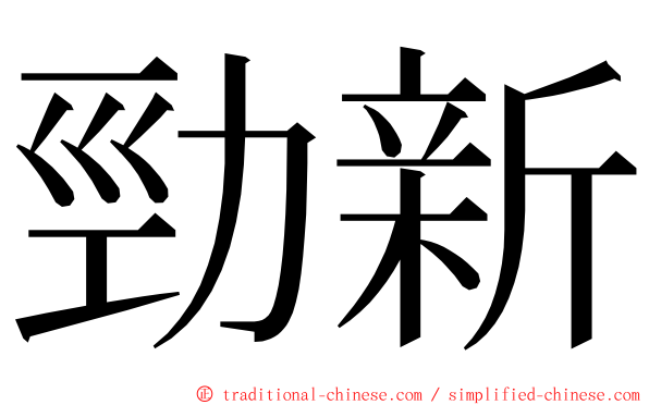 勁新 ming font