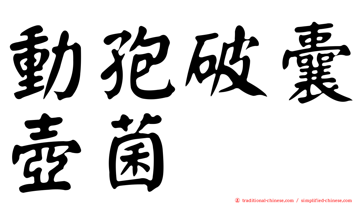 動孢破囊壺菌