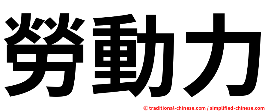 勞動力