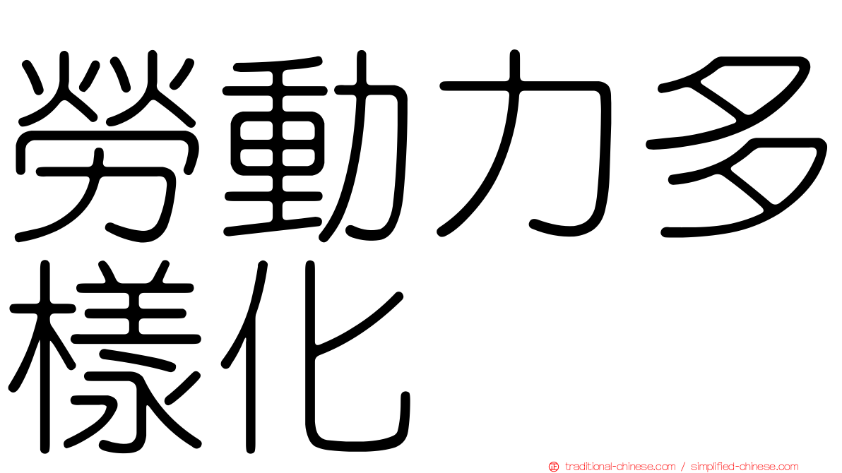 勞動力多樣化