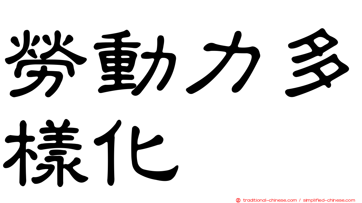 勞動力多樣化