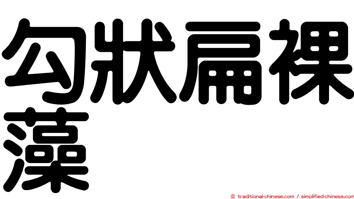 勾狀扁裸藻