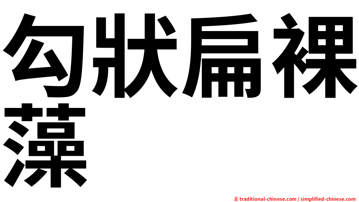 勾狀扁裸藻