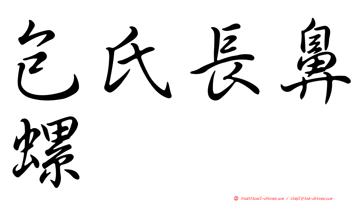 包氏長鼻螺