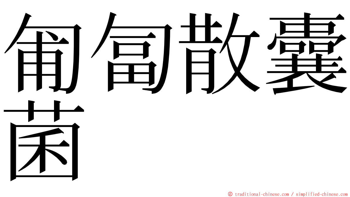 匍匐散囊菌 ming font