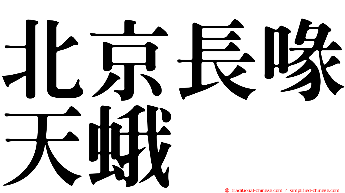 北京長喙天蛾