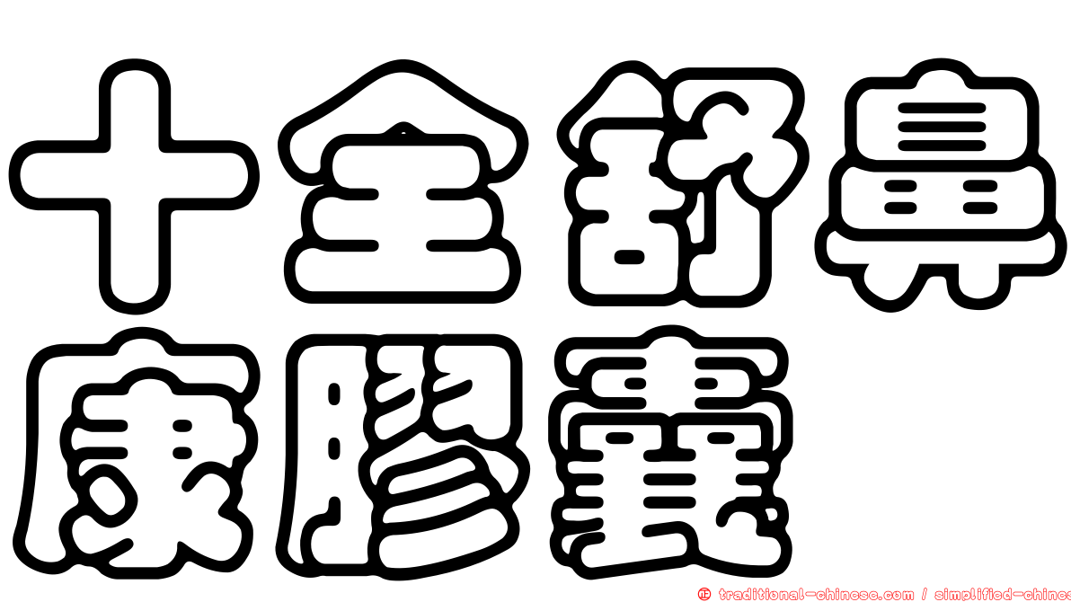 十全舒鼻康膠囊