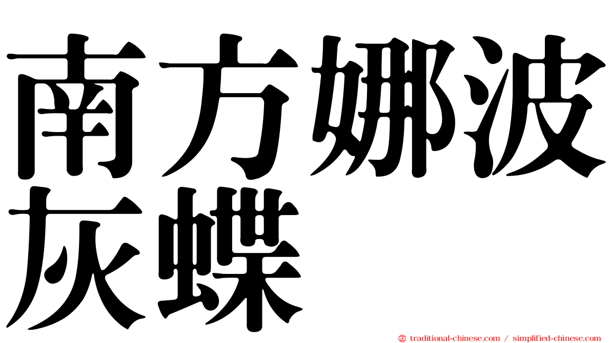 南方娜波灰蝶