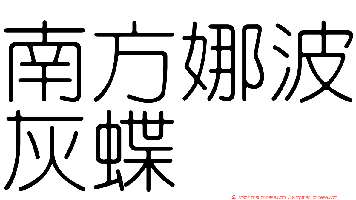 南方娜波灰蝶