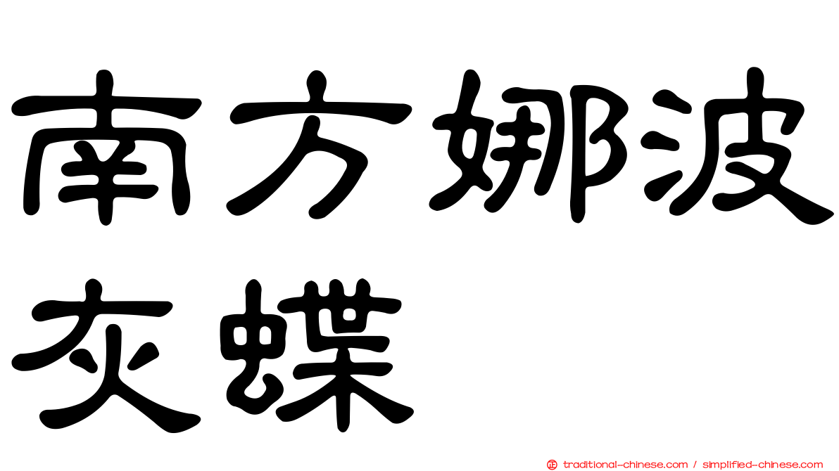 南方娜波灰蝶