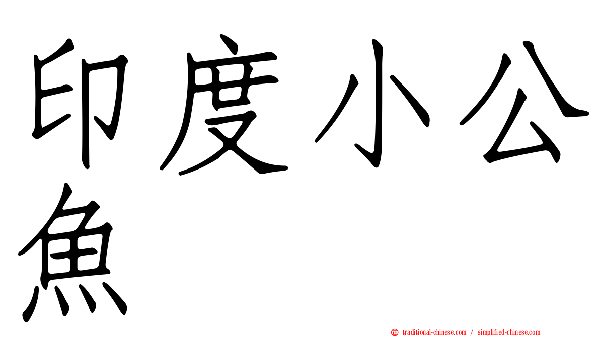 印度小公魚