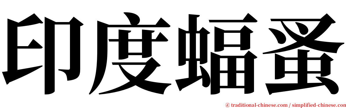 印度蝠蚤 serif font