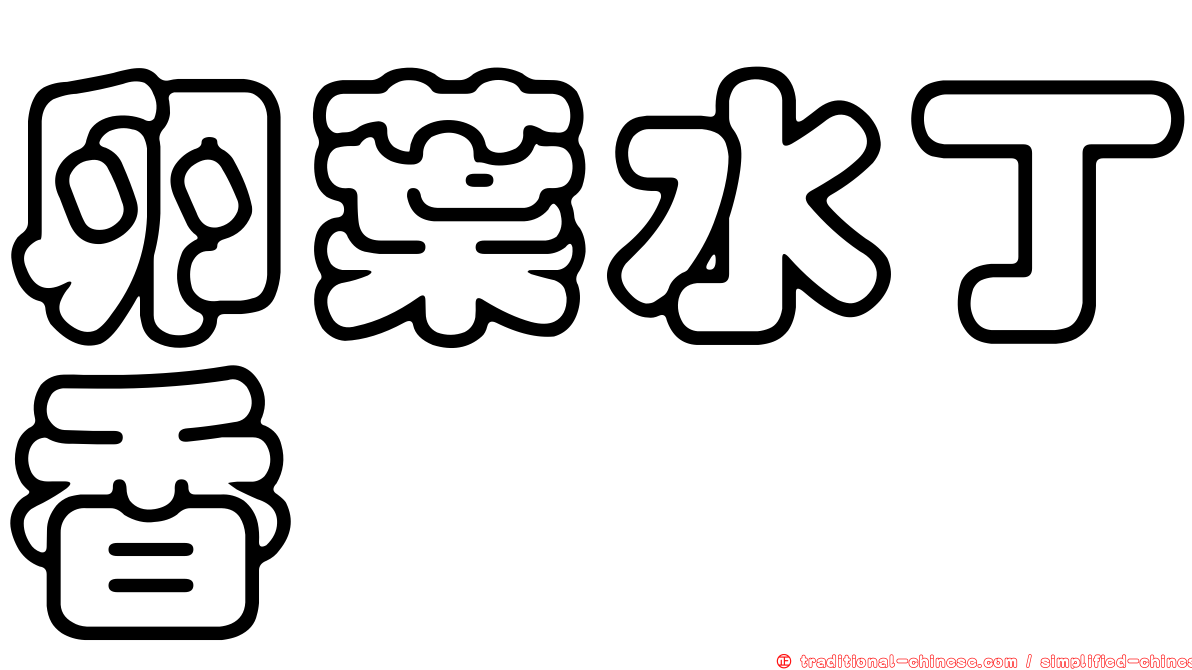 卵葉水丁香