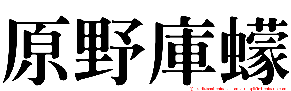 原野庫蠓