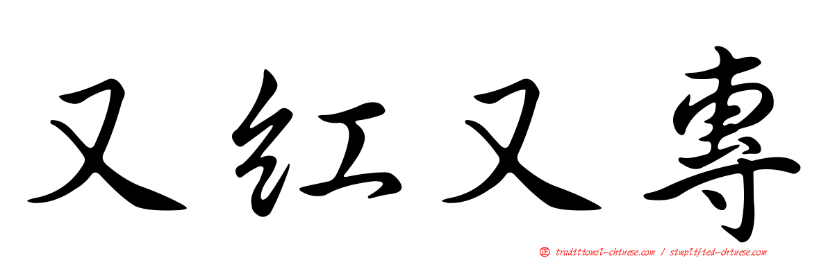 又紅又專