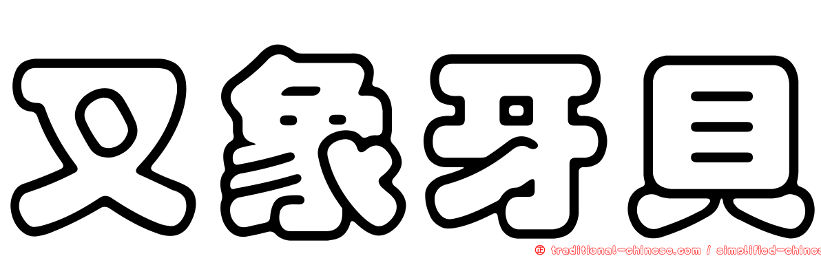 叉象牙貝
