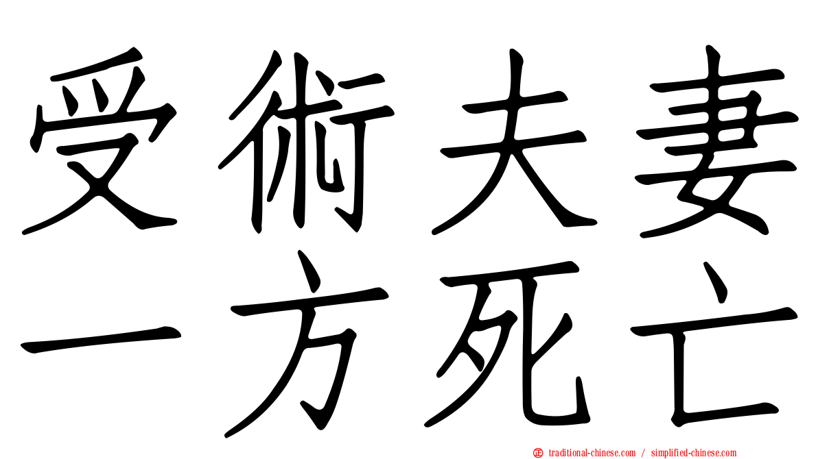 受術夫妻一方死亡