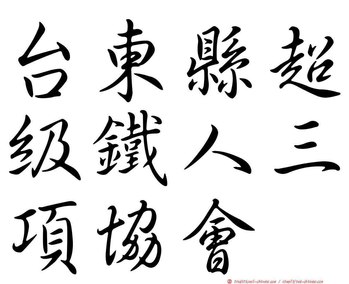 台東縣超級鐵人三項協會
