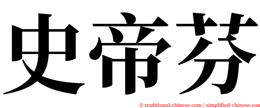 史帝芬 serif font