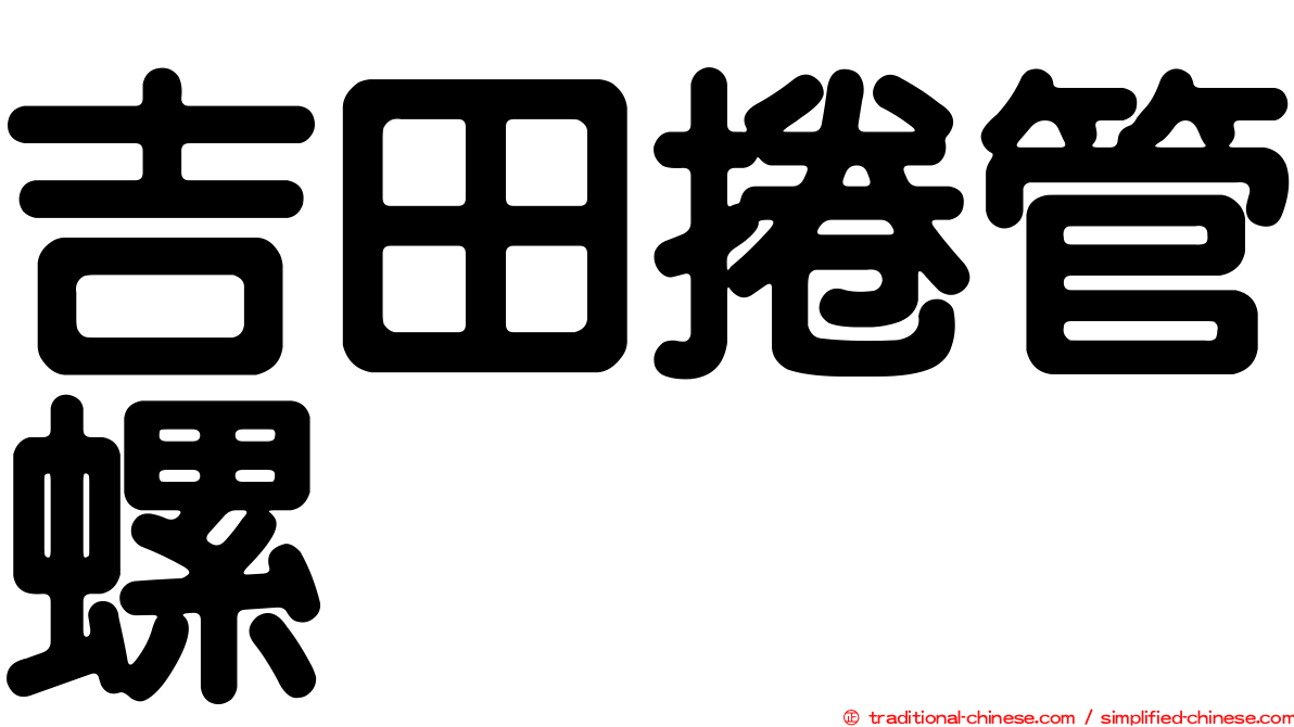 吉田捲管螺