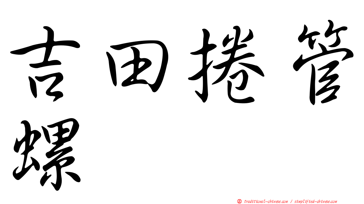 吉田捲管螺