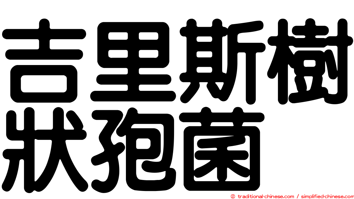 吉里斯樹狀孢菌