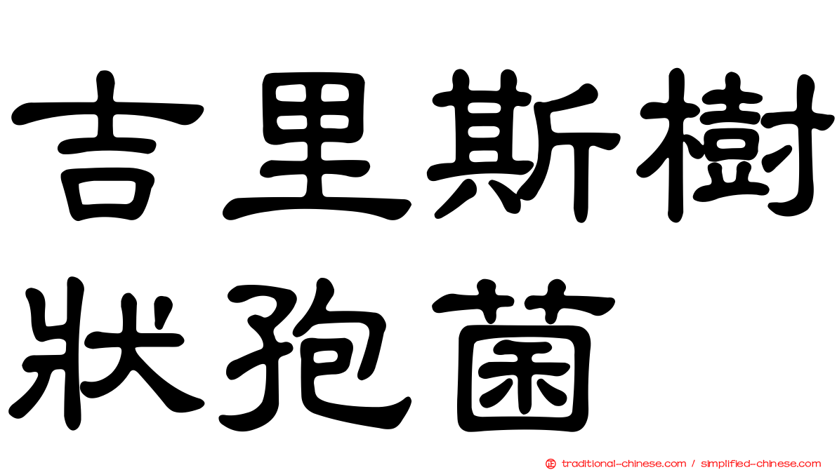 吉里斯樹狀孢菌