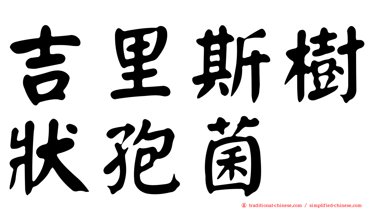 吉里斯樹狀孢菌