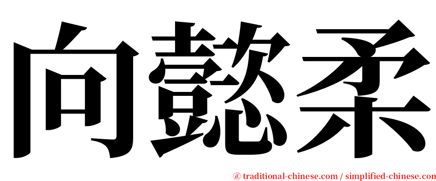 向懿柔 serif font