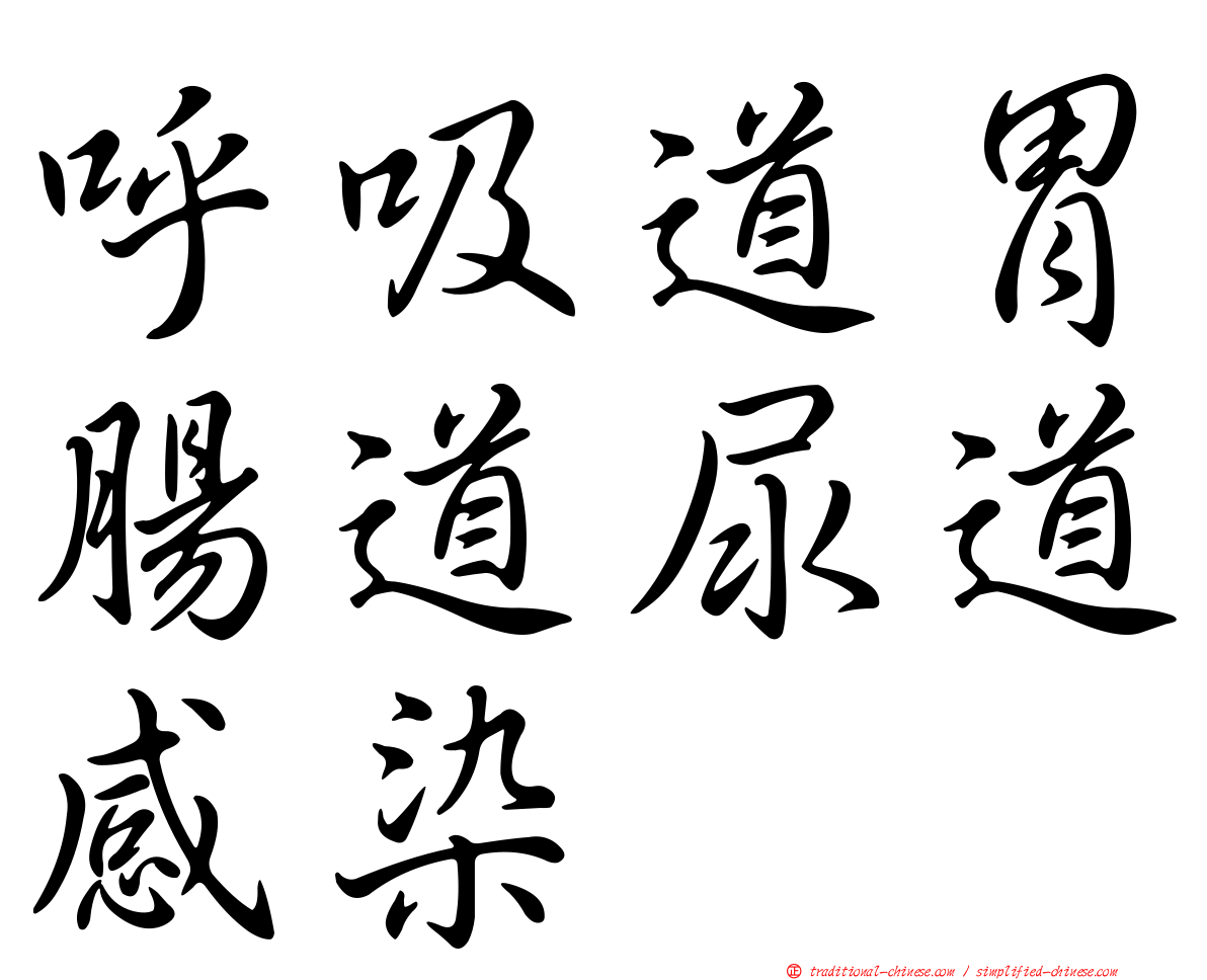 呼吸道胃腸道尿道感染